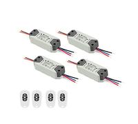 Controlador de motor inalámbrico Rf Cambiar DC 220 V 43 Módulo de relé de interruptor de control remoto 300W 300W for puerta de rodadura/bomba de agua 4pc