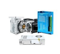 Controlador de motor paso a 12 Nm Nema34 86 mm Unidad a circuito cerrado con codificador y kit fuente alimentación reducción reductor tornillo sin fin NMRV040(50to1,HBS86H)