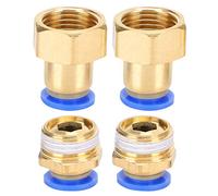 Controlador de Nivel de Agua Potable para Granja, Herramienta automática para Bebedero de Agua para Cerdos, 2 Juegos, Conector de tubería de Agua para Ganado Duradero de Cobre de