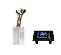 Controlador de onda sinusoidal de 20 A 35 A para bicicletas eléctricas con kit de instrumentos LCD a color S966 compatible con sistemas de motor de 24 V 36 V 48 V con gestión térmica (20 A)