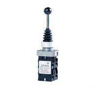 Controlador de palanca de mando autoajustable para interruptor basculante 2NO/4NO, apertura 22 mm, negro, plástico industrial (4 posiciones momentáneo)