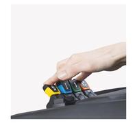 Controlador de palanca de mando Control remoto industrial serie SMC100 F0 Resistencia Sin sensación de engranaje, Varilla de empuje tipo paleta Reposabrazos Caja Pulgar Mano Maniobras seguras(Single o