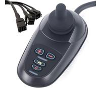 Controlador de palanca de mando para silla de ruedas, accesorios eléctricos impermeables de 24 V CC con instrucciones LED para sillas de ruedas eléctricas plegables