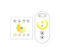 Controlador de panel 86, control remoto táctil, 12-24V, controlador de atenuación de tira de luz LED colorida de bajo voltaje(WM-TC036Atwo-way-White)