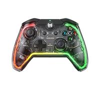 Controlador de PC, BIGBIG WON Rainbow Lite Controladores de Juegos con Cable para PC RGB, Controlador de Choque Dual para Switch/Windows, Controlador para PS4 a Través de R90 Controlador de Juegos