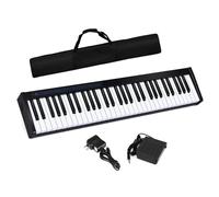 Controlador De Piano Eléctrico Portátil De 61 Teclas, Teclado De Piano Para Adultos Principiantes, Instrumentos De Piano Digital Con Estuche Piano Electrónico Portatil (Color : 01)