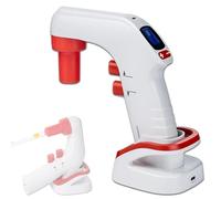 Controlador de pipeta eléctrico con Soporte de pie,Bomba de pipetas electrónicas de Laboratorio de 0,1-100 ml con Pantalla Digital,llenador de pipetas motorizado automático,6 velocidades Ajustables