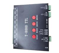 Controlador de píxeles LED DC5V 12V-24V T-8000A TTL con programa de tarjeta SD adecuado for tiras LED ws2812b/WS2811/WS2813/LPD6803/DMX512