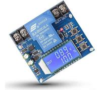Controlador de protección de batería CC Módulo de desconexión de bajo voltaje 6V-60V Interruptor de corte de voltaje ajustable para administrador de energía basado en relés para sistemas de batería