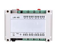 Controlador de Relé de 8 Canales, Módulo de Control Remoto RJ45 TCP/IP Interruptor de Relé de 8 Canales 250 V/CA 10 A con Control Individual y Funciones Múltiples(blanco)