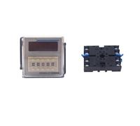 Controlador de relé de tiempo de retardo de encendido electrónico con pantalla Digital JSS48A-2Z 220V DH48S 24V(Base buckle,220VAC AC)