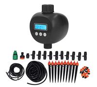 Controlador de riego automático Temporizador de riego inteligente Controlador de pantalla táctil de jardín 10 m Negro