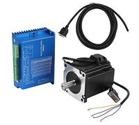 Controlador de Servo Híbrido, HSS86 + NEMA34 Servo Motor Paso a Paso de Alta Velocidad con Circuito Cerrado 4N.M 0~1000RPM para Fresadora CNC con Grabado de Enrutador