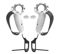 Controlador de silicona de Fiorky cubierta con protector de controladores de correas de nudillos ajustables para accesorios MTA Quest 3/3s VR