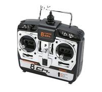 Controlador de simulador de vuelo RC de 6 canales y 8 canales compatible con helicóptero de control remoto G7 Phoenix 5.0 XTR, dron de ala fija, compatible con DJI Phantom(8ch left throttle)