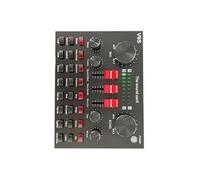 Controlador de sonido de transmisión que incluye efectos vocales, conectividades de dispositivos y sistemas de operación de perilla ergonómica, tarjeta de sonido USB de alta fidelidad