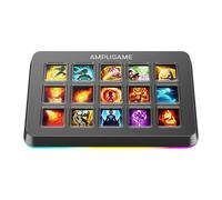 Controlador de streaming Fifine D6 15 teclas LCD RGB negro