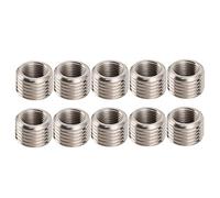 Controlador de sujetador de acero de acero inoxidable reparación de tuercas de conversión RC1/8 m14 x 1.5 10 mm 10pcs para diversas aplicaciones