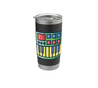 Controlador de teclado MIDI - Sintetizador Retro Vaso térmico de acero inoxidable de doble pared