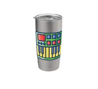 Controlador de teclado MIDI - Sintetizador Retro Vaso térmico de acero inoxidable de doble pared