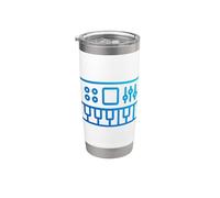Controlador de teclado MIDI - Sintetizador Retro Vaso térmico de acero inoxidable de doble pared