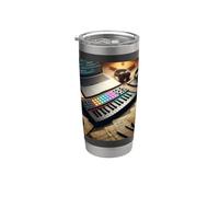 Controlador de teclado MIDI - Sintetizador Retro Vaso térmico de acero inoxidable de doble pared