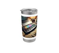 Controlador de teclado MIDI - Sintetizador Retro Vaso térmico de acero inoxidable de doble pared