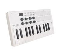 Controlador de Teclado Midi USB de 25 Teclas con 8 Almohadillas de Batería Retroiluminadas, 2,000 MAh Wireless Midi Keyboard con 8 Perillas, Software de Producción Musical