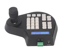 Controlador de Teclado PTZ Analógico, Teclado de Control 2D PTZ, Teclado de Control de Cabezal de Bola Coaxial Analógico, PTZ (Enchufe Europeo 100-240 V)