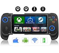 Controlador de teléfono inalámbrico para iPhone/Android con joystick Hall y RGB, controlador móvil para juegos para iOS compatible con Xbox Game Pass, PlayStation, Steam Link, Call of Duty, Roblox,