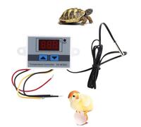 Controlador de Temperatura AC220V, Control de termostato Digital de Alta precisión, Interruptor de Controlador de Temperatura con sonda para incubadora de Reptiles, refrigerador