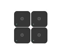 Controlador de Temperatura, Controlador de CA del termostato , botón táctil Tuya APP Sensor inalámbrico de temperatura y humedad Voz(4PCS Remote sensor)