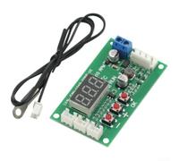 Controlador de temperatura de ventilador DC12-48V, control automático de pantalla digital para gestión de sistemas de refrigeración electrónica de computadora (A)