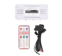 Controlador de temperatura de ventilador PWM blanco con control remoto, compatible con adaptadores de luz RGB ARGB para PC de 8x4 pines, 10x5V y 3