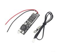 Controlador de temperatura del ventilador de 12 V CC con pantalla digital, 0.2-2 A para módulo regulador pwm, controlador de refrigeración de bajo ruido para radiador de carcasa de computadora, placa