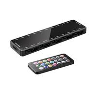 Controlador de temperatura del ventilador PWM - Computadora, adaptador de iluminación, control remoto | Hub de ventilador de carcasa RGB de 5 V-3 pines, controlador de temperatura del ventilador PWM