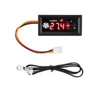 Controlador de Temperatura del Ventilador PWM, Controlador de Velocidad, Pantalla Digital LED, Medidor de Velocidad y Sensor de Temperatura.