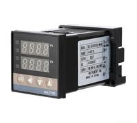 Controlador de temperatura digital PID REX-C100 con entrada de termopar tipo K | Para salida de relé 0-400 ° C para control industrial de acuicultura de invernadero