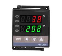 Controlador de Temperatura Digital PID REX-C100 (M) Termostato de Termopar 0 a 400 ° C Salida de Relé Tipo K