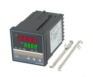 Controlador de temperatura digital PID REX C700FK02 V AN con función de autoajuste, rango de 0-400C, diseño de grado industrial