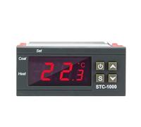 Controlador de temperatura digital STC-1000/3028 de 12/24/220 V for incubadora, relé LED, termostato de calefacción y refrigeración.