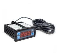 Controlador de temperatura digital XMK-010 con pantalla LCD, termostato de refrigeración y calefacción para frigorífico, rango de medición de -50 a 50 °C, protección del compresor, 220 V, negro, 75 x