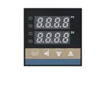 Controlador de temperatura PID digital REX-C100, salida de relé de estado sólido, instrumento de termostato industrial(Blue)