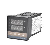 Controlador de temperatura PID digital REX-C100, termostato, relé SSR 40DA, tornillo K/J, sonda termopar M6 1M, disipador de calor RKC.(Set 3 K)