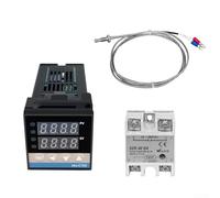 Controlador de temperatura REX C100 PID Modelo Digital, termopar K, 40A para salida SSR para control preciso y confiable de la temperatura del proceso