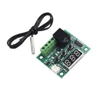 Controlador de temperatura, W1209 12V Luz Azul -50-110 ° C Termostato Digital Sensor de Control Módulo de Interruptor