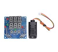 Controlador de Temperatura y Humedad Inteligente 12V, Termostato Ajustable AC DC, Pantalla Digital - Precisión Alta, Alarmas de Seguridad, Uso Multifuncional