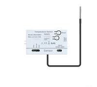 Controlador de temperatura Zigbee con sonda impermeable Monitoreo remoto para invernadero Brewing Reptile Vivarium AC85-265V (B)