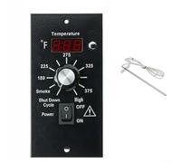 Controlador de termostato digital, pieza de repuesto de parrilla de pellets, kit de panel de control de termostato digital compatible con parrillas de pellets Traeger BAC236 TR038, 8 ajustes de