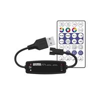 Controlador de tira de luz LED de píxeles WS2811 WS2812B for luces de cinta de fantasía, control remoto de 28 teclas(28Keys DC Controlle)